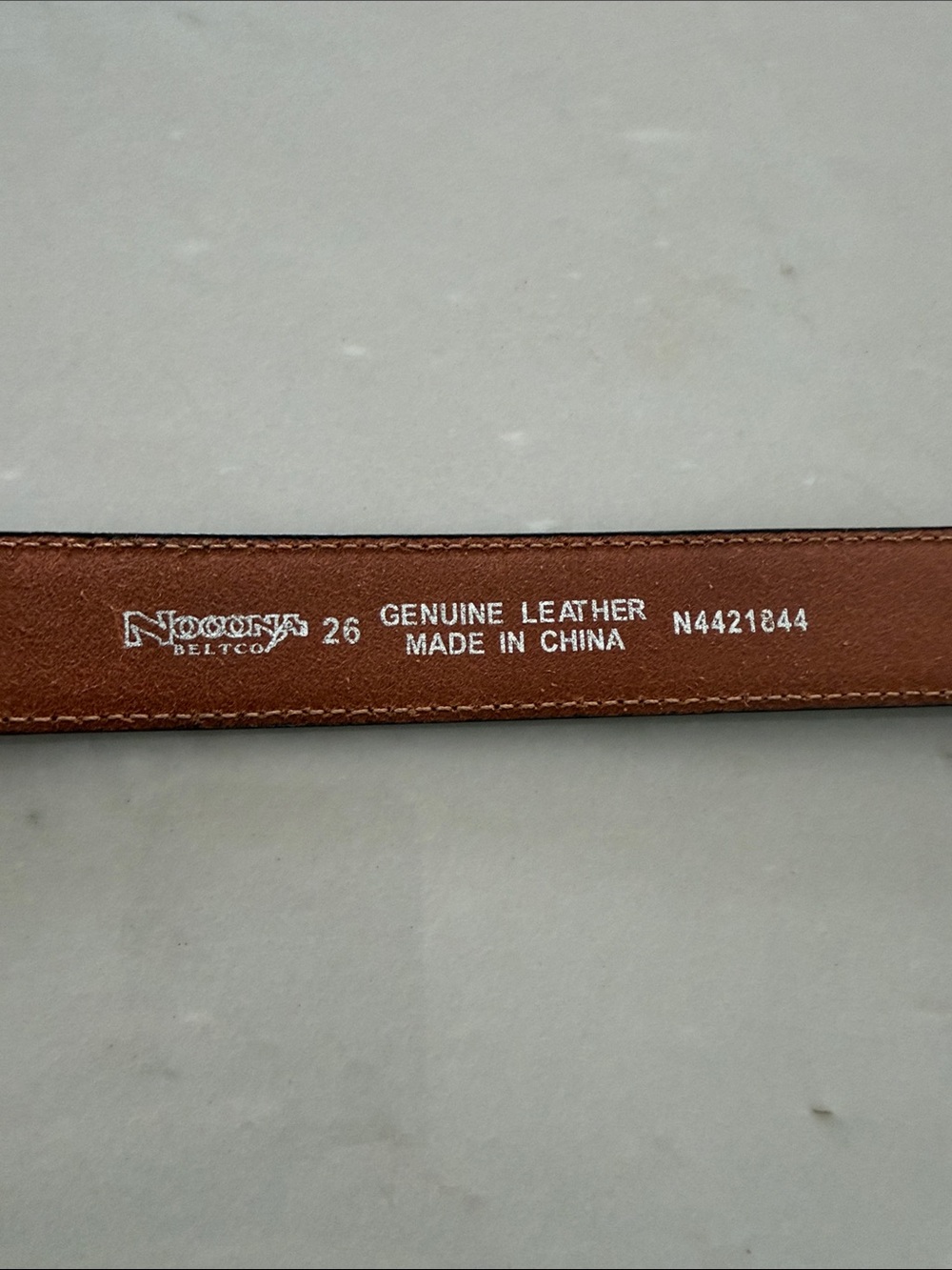 🤠Ladies Brown Genuine Leather Belt with Decorative Silver Western Buckle - Picture 7 of 9